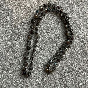 Kenneth Cole glass beaded statement necklace